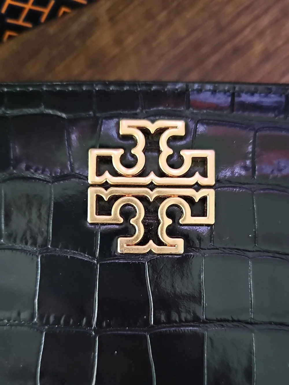 Tory Burch sleek croc