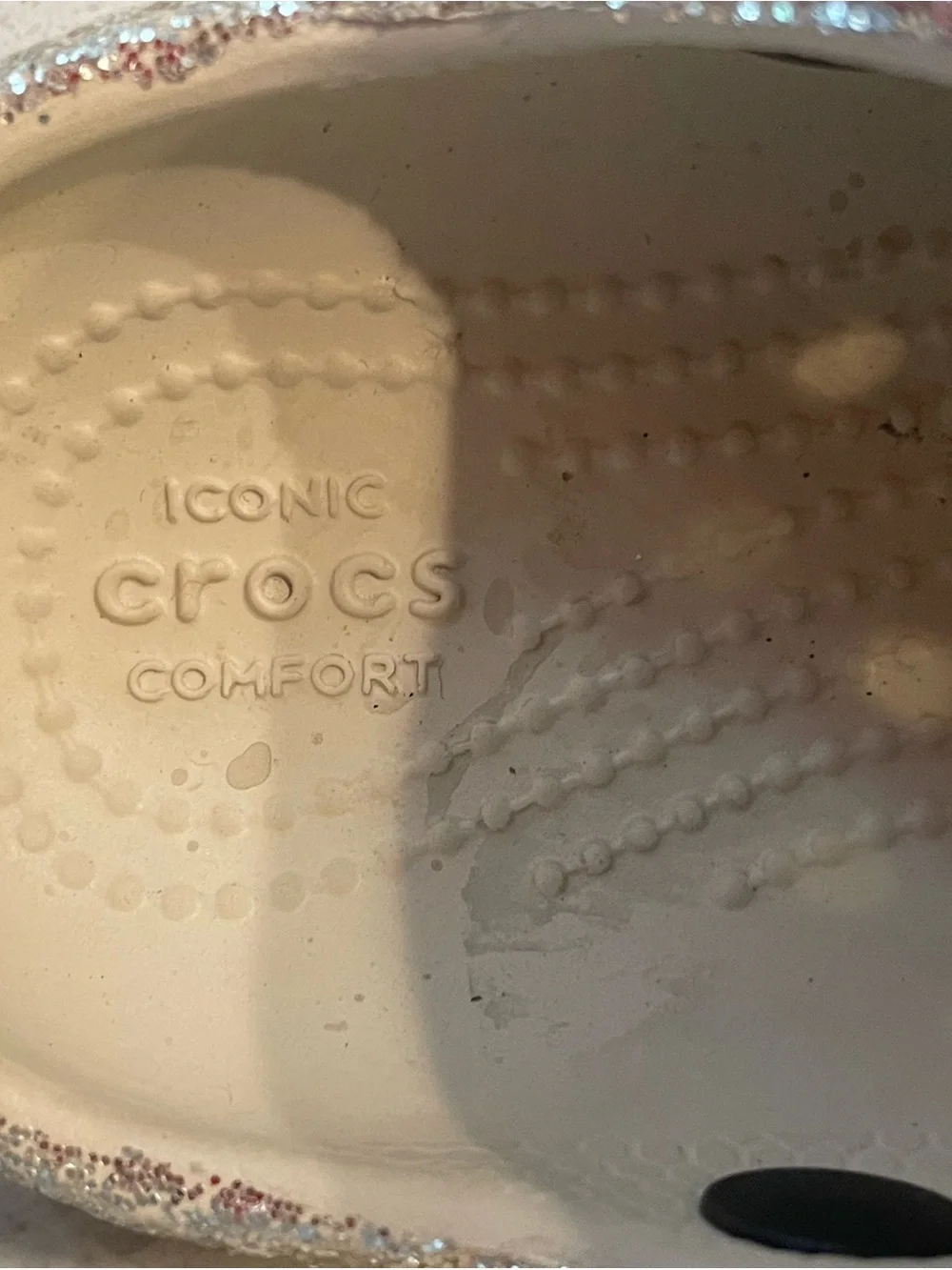 CROCS glitter covered