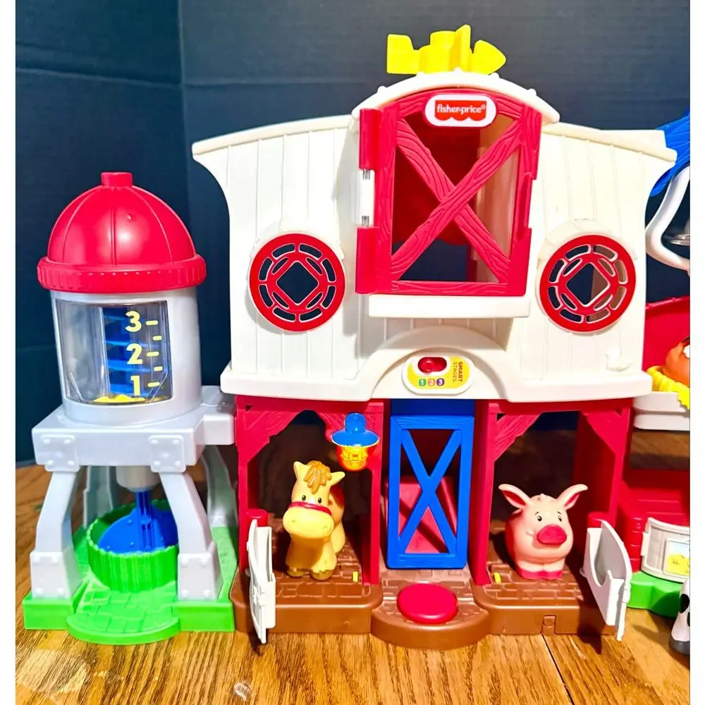 FP Little People Caring For Animals Farm Barn Farmer Animals Smart Stages set 1