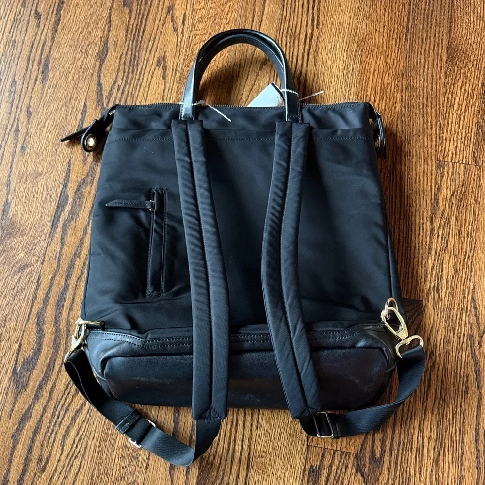 Targus California Black Women's Tote Backpack Office Casual School