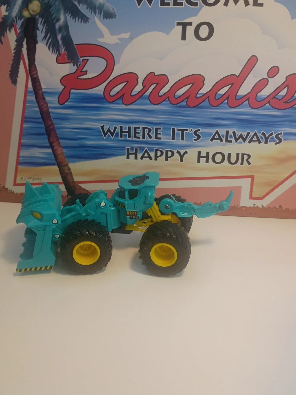 Spin Master Monster Jam Dirt Squad Aqua Blue 1/64 Scale