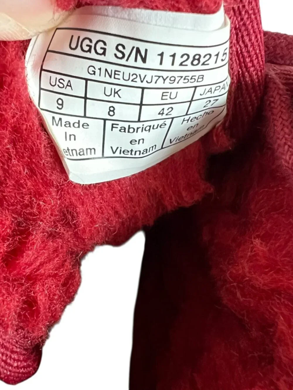 UGG wear fuzzy