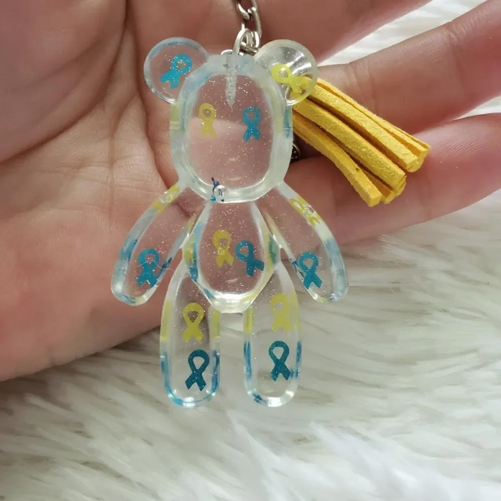 Hand Crafted blue yellow