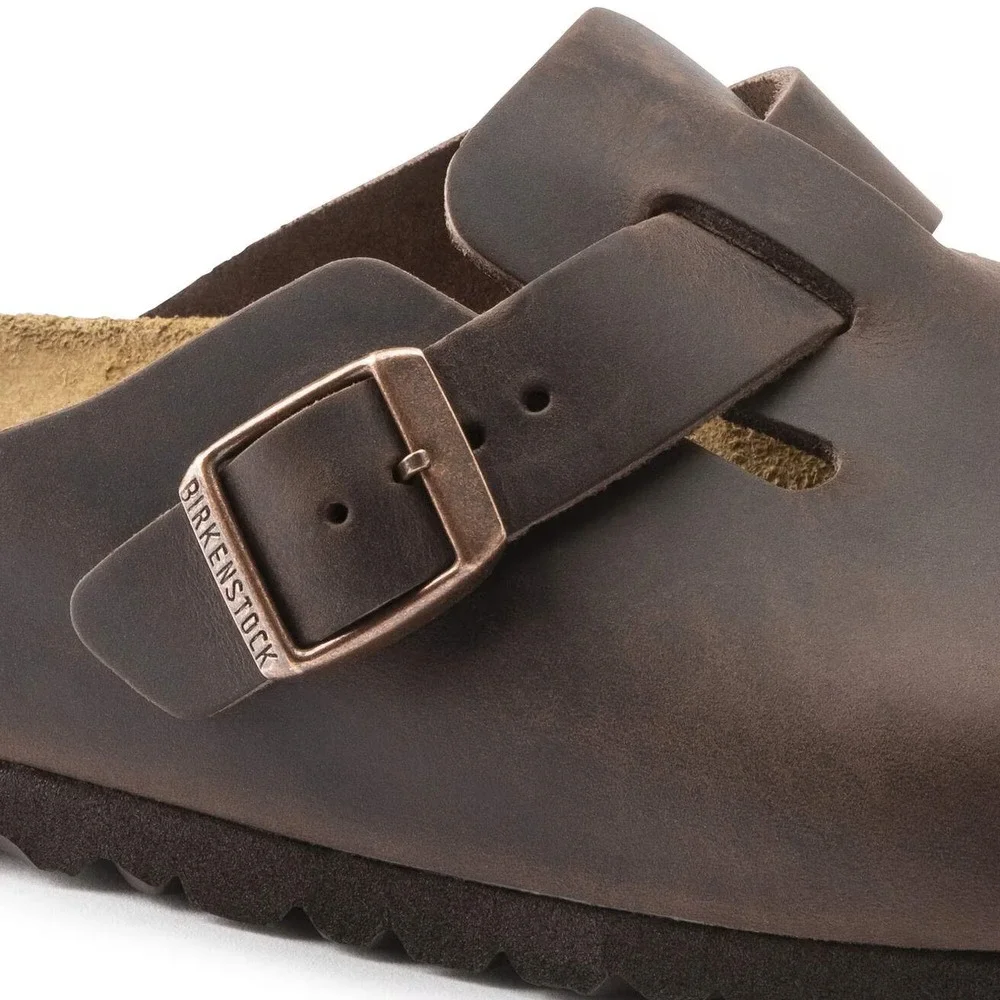 Birkenstock Boston Mens Sz EU 43 US 10 Habana Oiled Leather Clog Brown Sandal