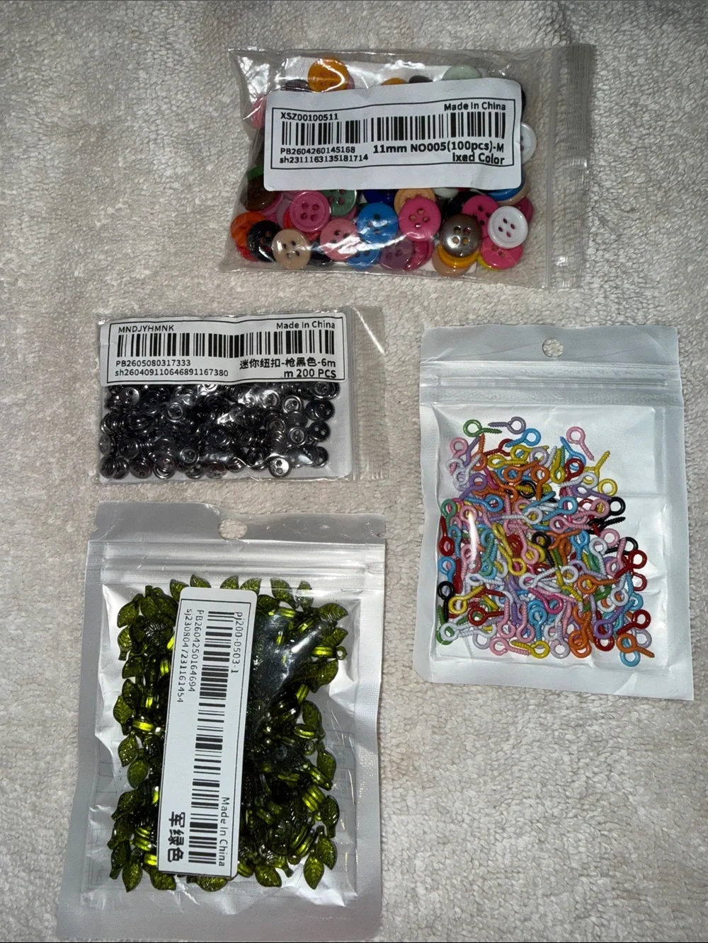 Mixed Sewing Notions Bundle in Multicolor