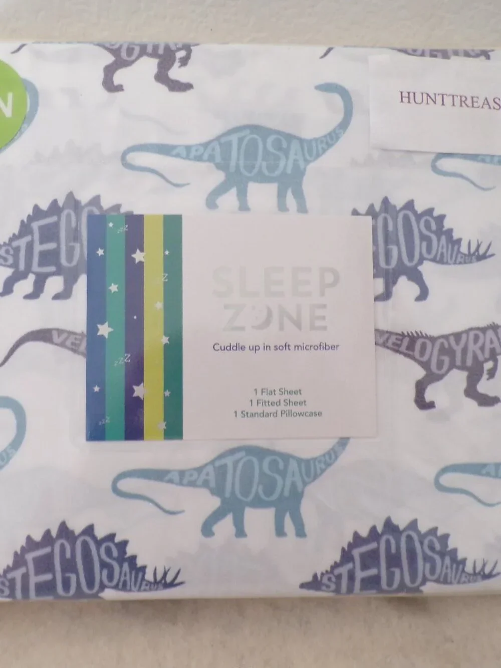 Dinosaurs Twin Bed Sheets Set Soft Microfiber Bedding NEW