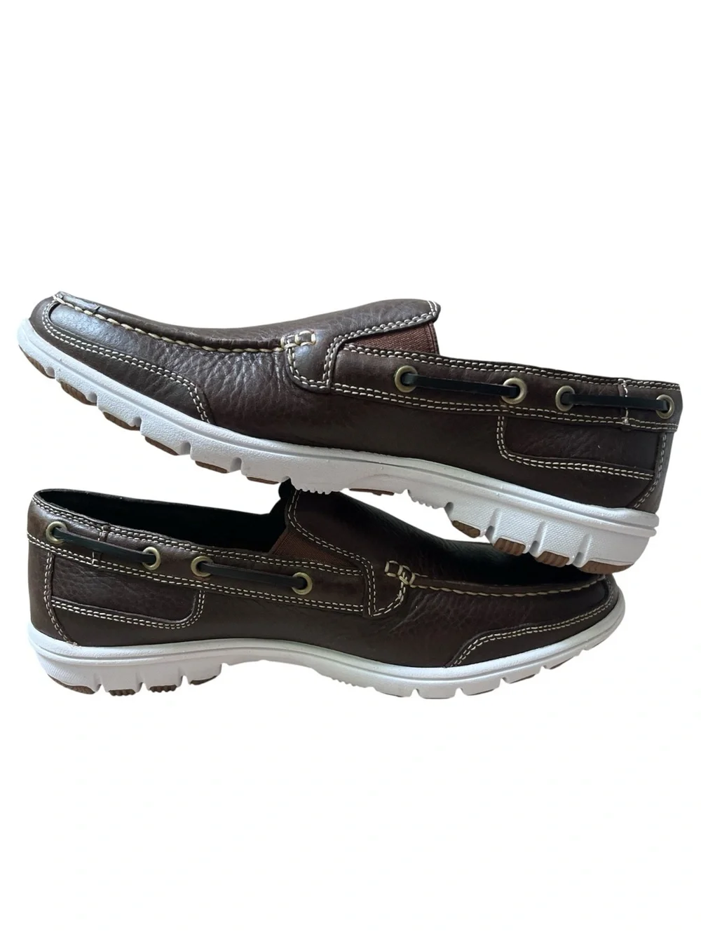 Cole Haan Air Sail Venetian II Loafers Chestnut Tumbled Leather Size 9 NIB Nike