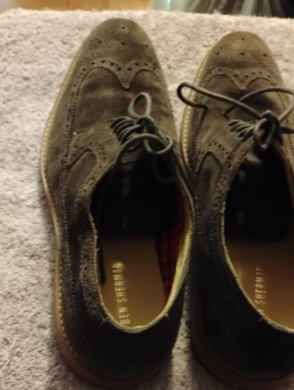 Ben Sherman suede wingtip