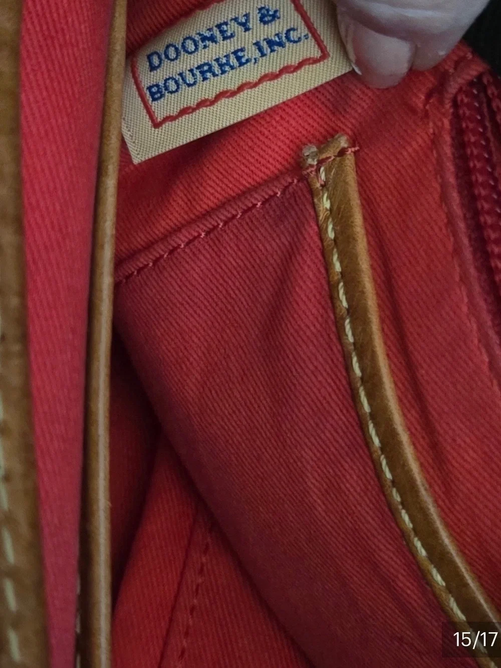 Dooney & Bourke structured pebbled