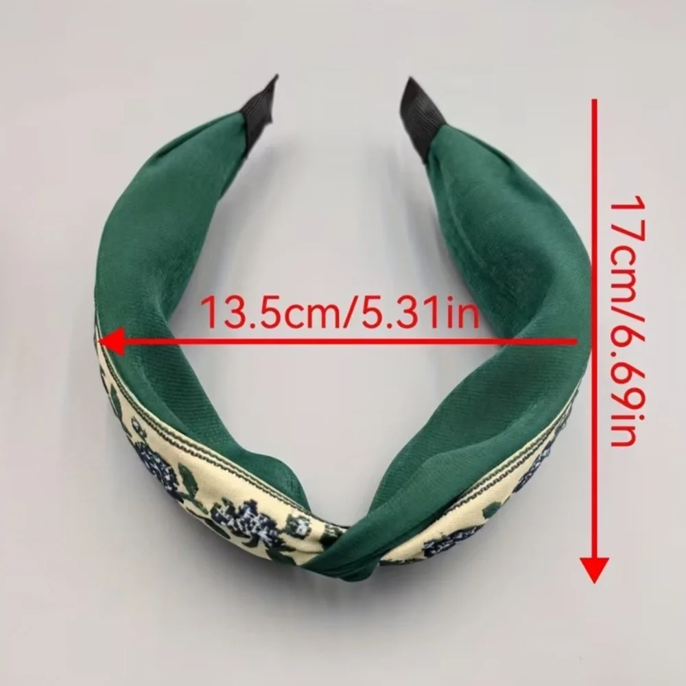 Yellow Vintage Floral Print Headband