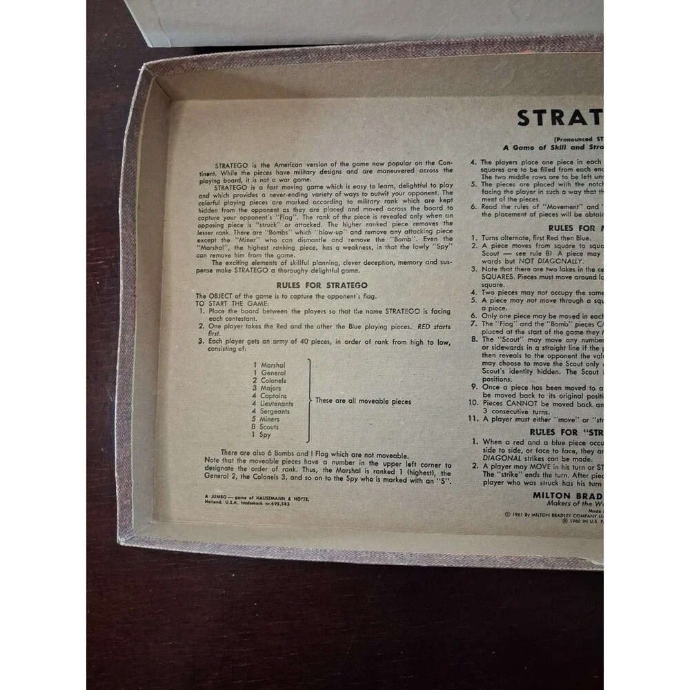 Milton Bradley vintage 1962