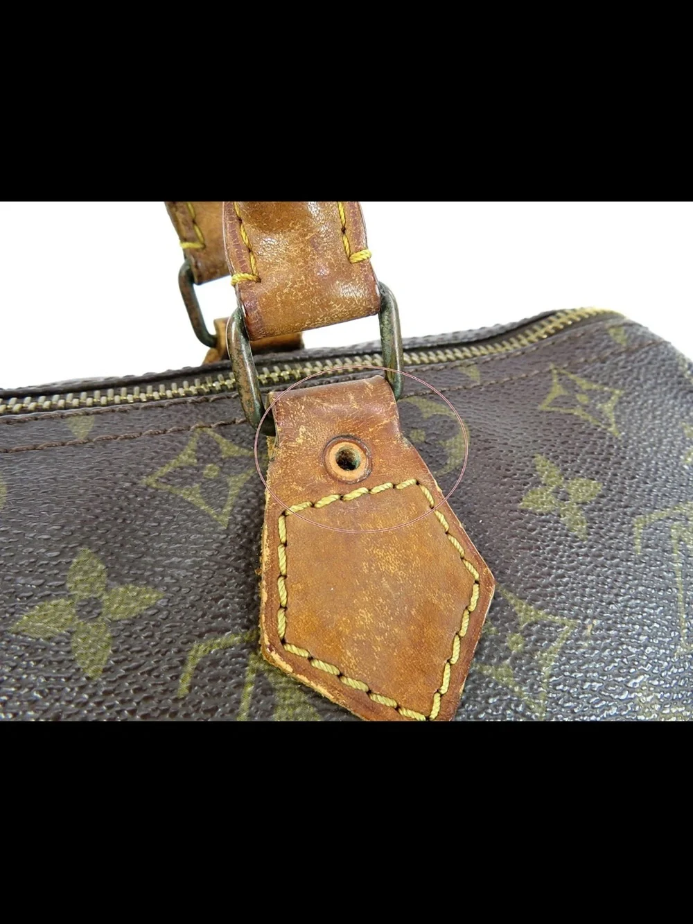 Louis Vuitton Monogram Canvas Satchel in Brown and Tan