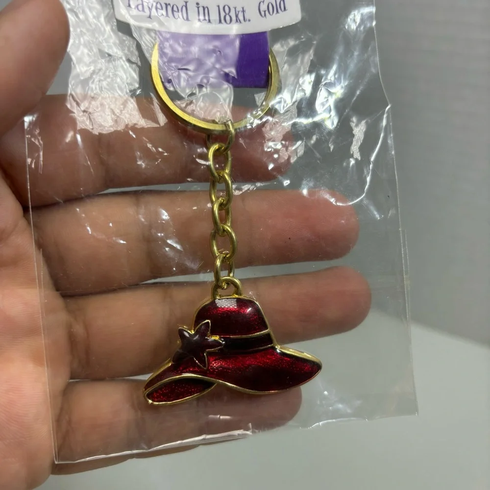 Red Hat keychain flower
