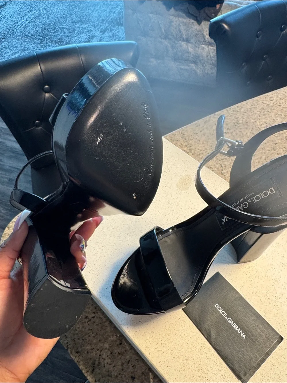 Dolce & Gabbana glossy black