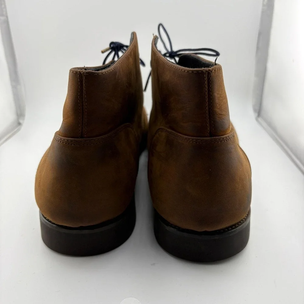 Nisolo Daytripper Chukka Boots Mens 12 Brown Leather Rubber Sole Handmade Peru