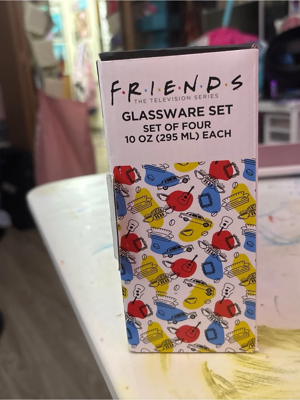 FRIENDS branded clear