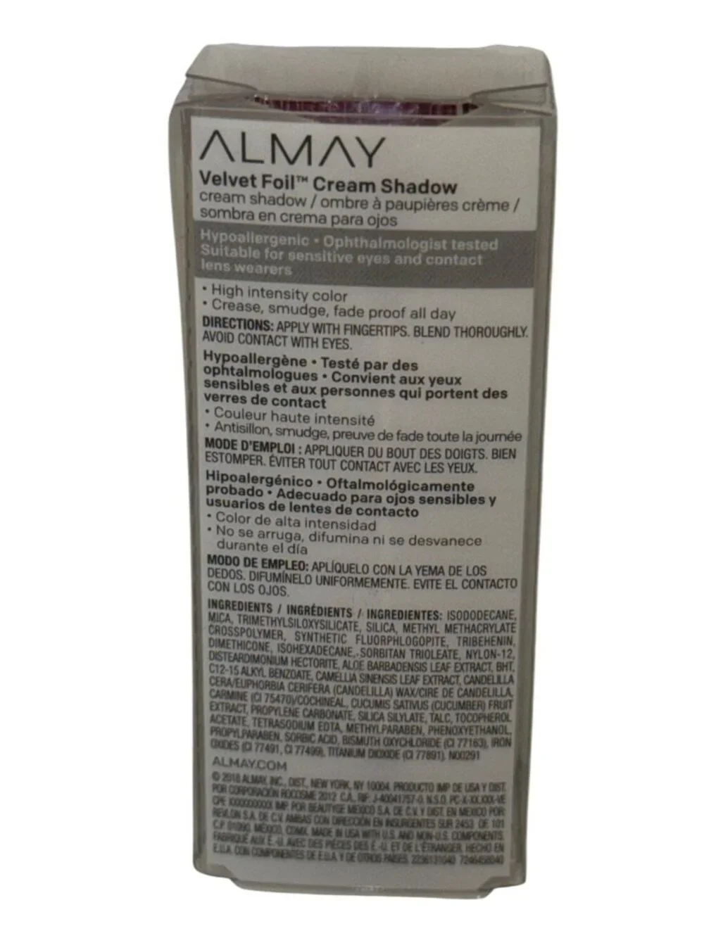 Almay velvet foil