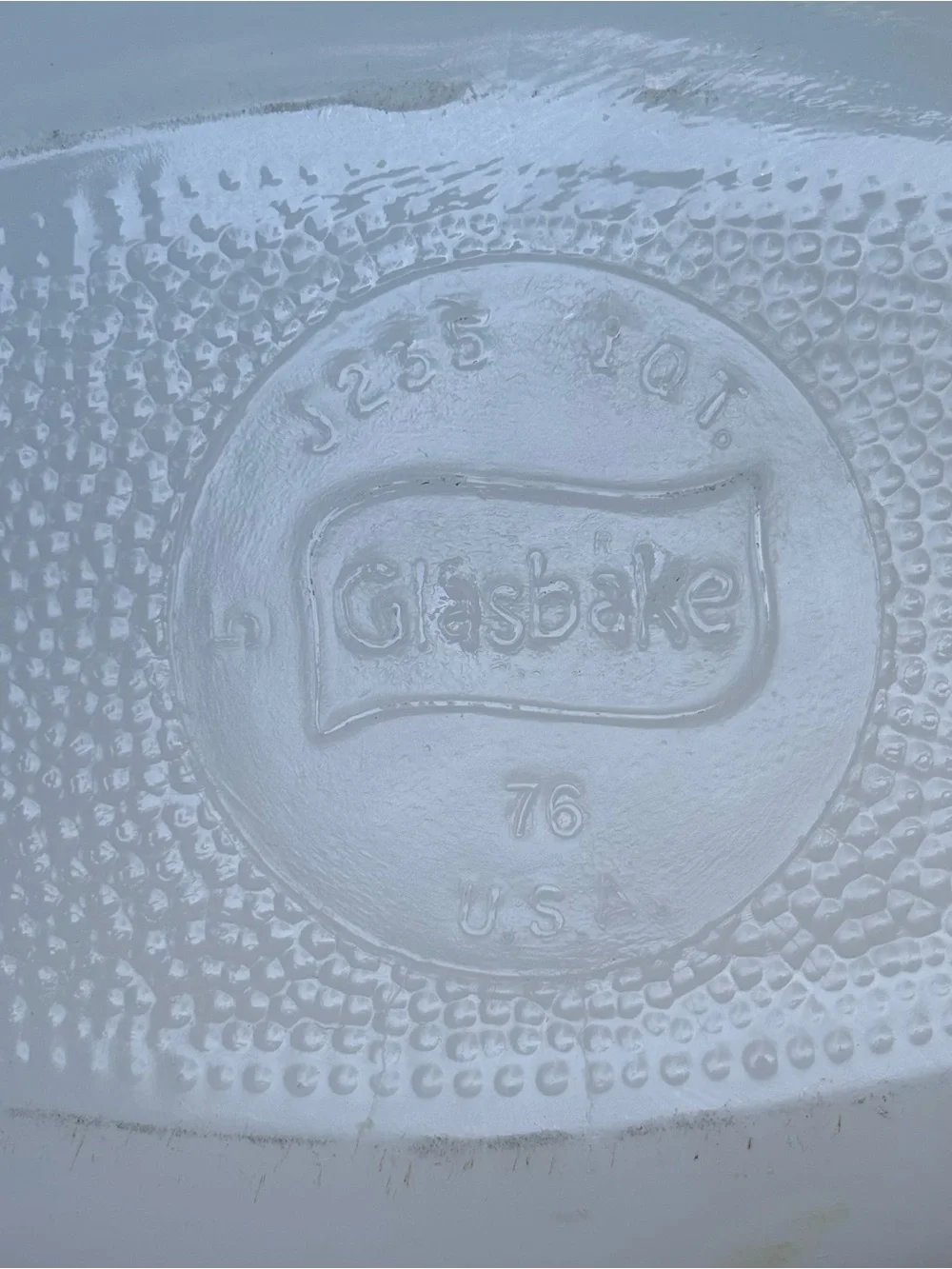 Glasbake 5” pattern