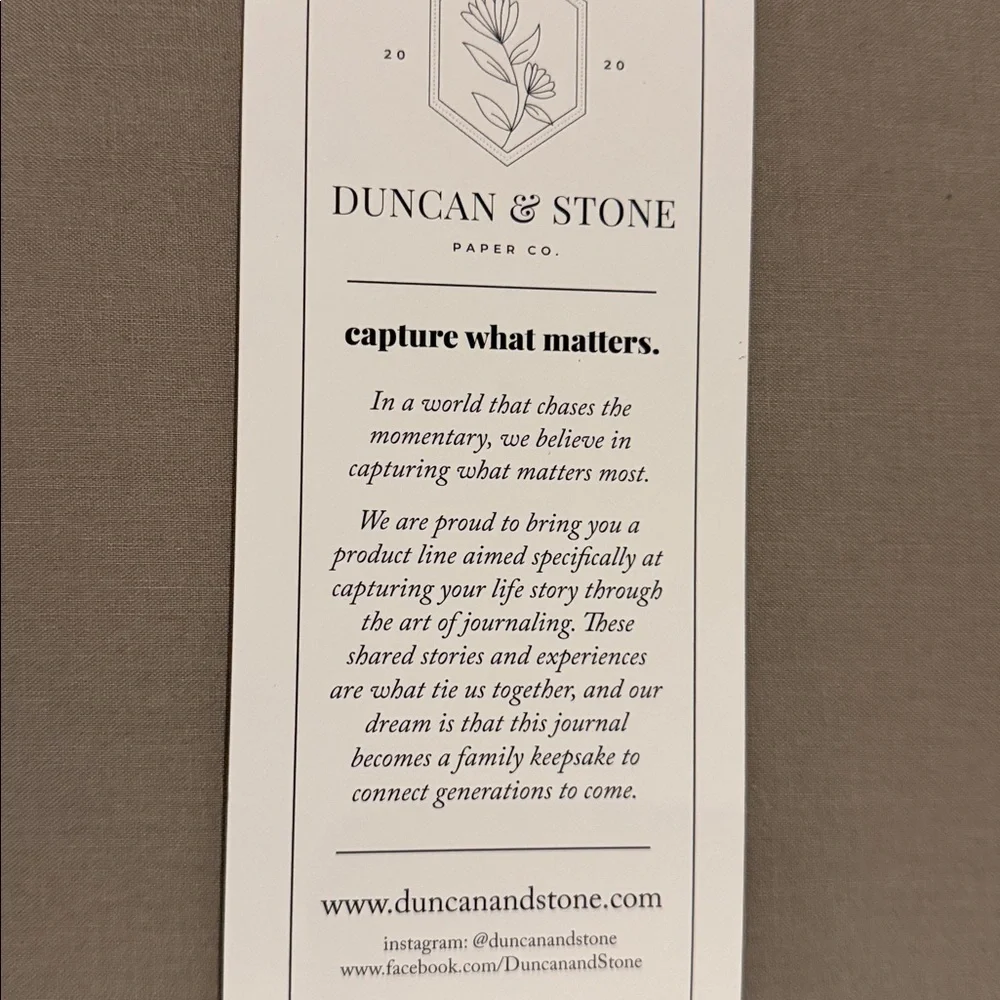Duncan & Stone Paper Company this engagement