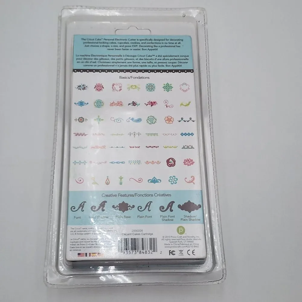 Cricut‎ Cake Cartridge ELEGANT CAKES NEW