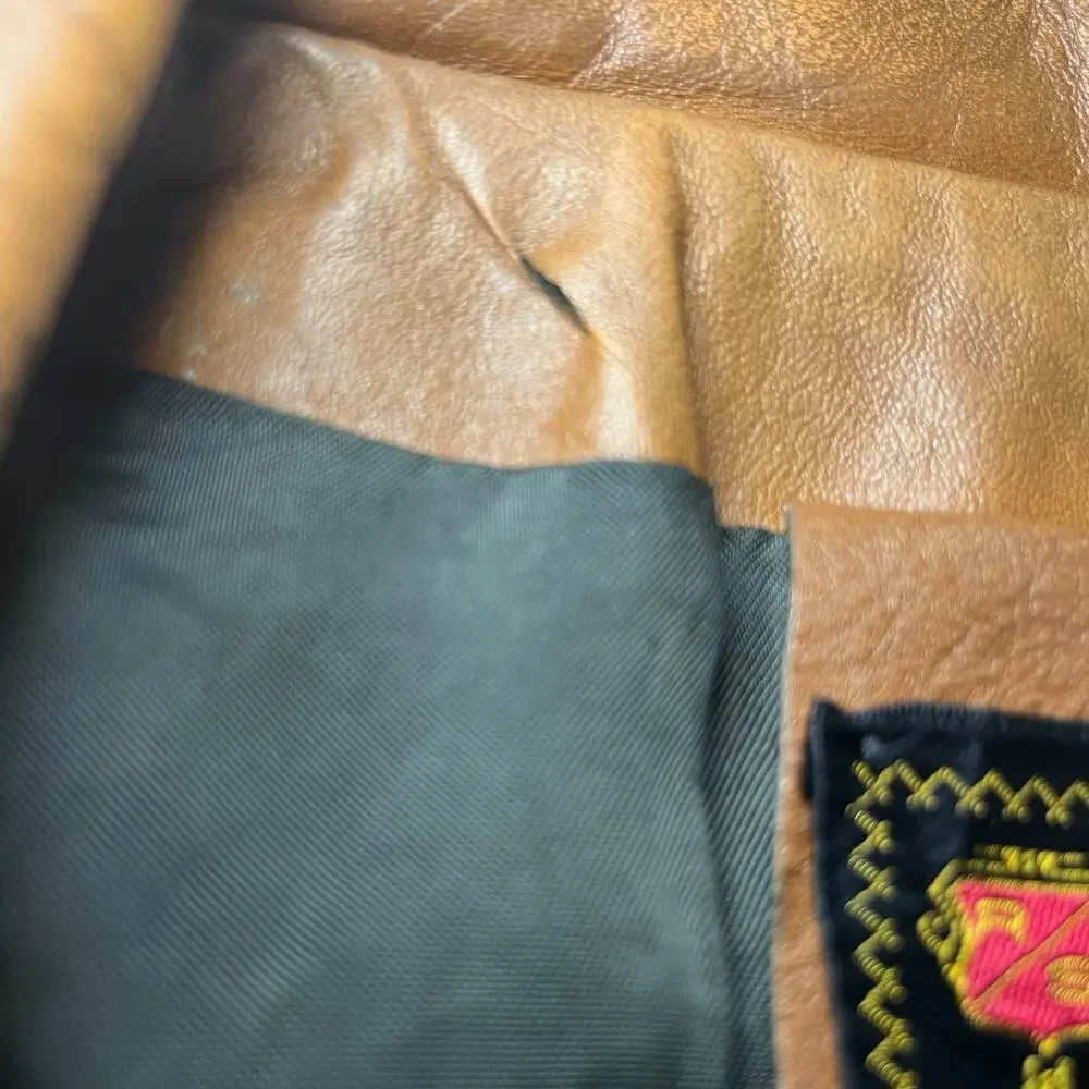 Vintage Men’s 1970’s Reed Sportswear Leather Coat Size L