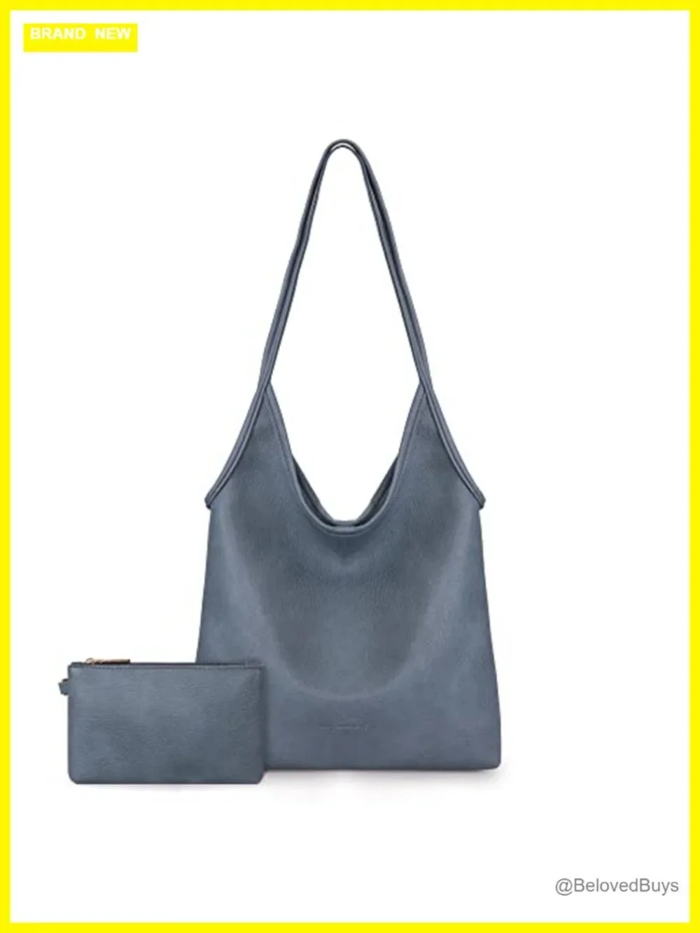 Slouchy Hobo Bag Soft Faux Leather Designer Shoulder Purse