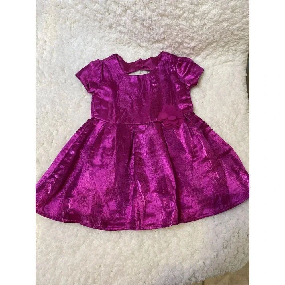 h  THE CHILDRENS PLACE dressy  pink dress 18-24