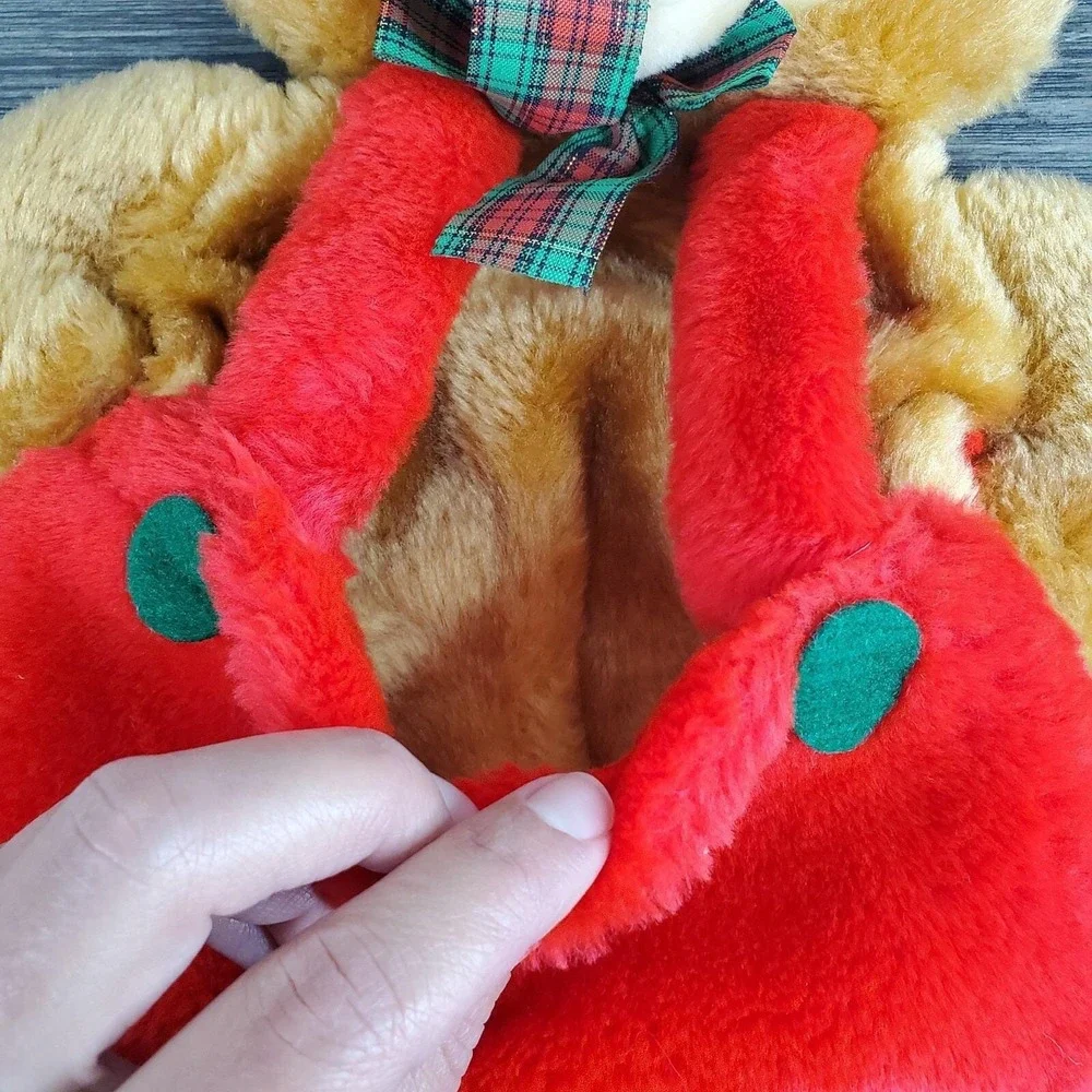 Santa's‎ Best Brown Teddy Bear Front / Rear Pocket 20