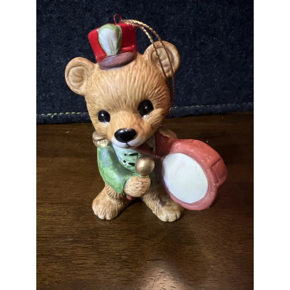 Homco Musical Bears Christmas‎ Ornaments #5553 Christmas Set of 3