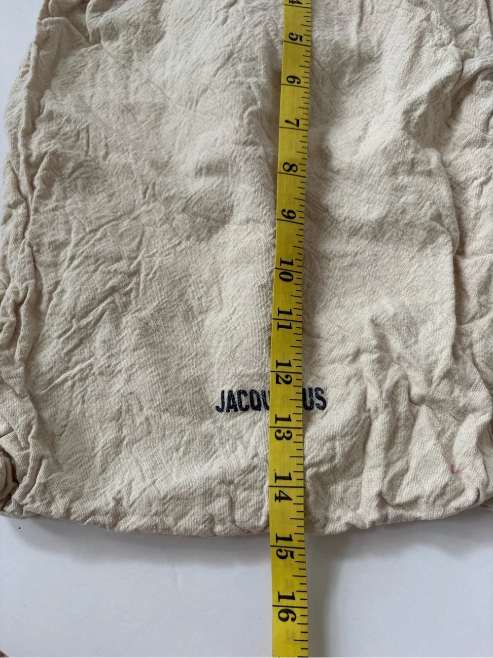 Canvas Drawstring Jacquemus Beige Tan Logo‎ Duster Bag 11*15 Shoe Bag