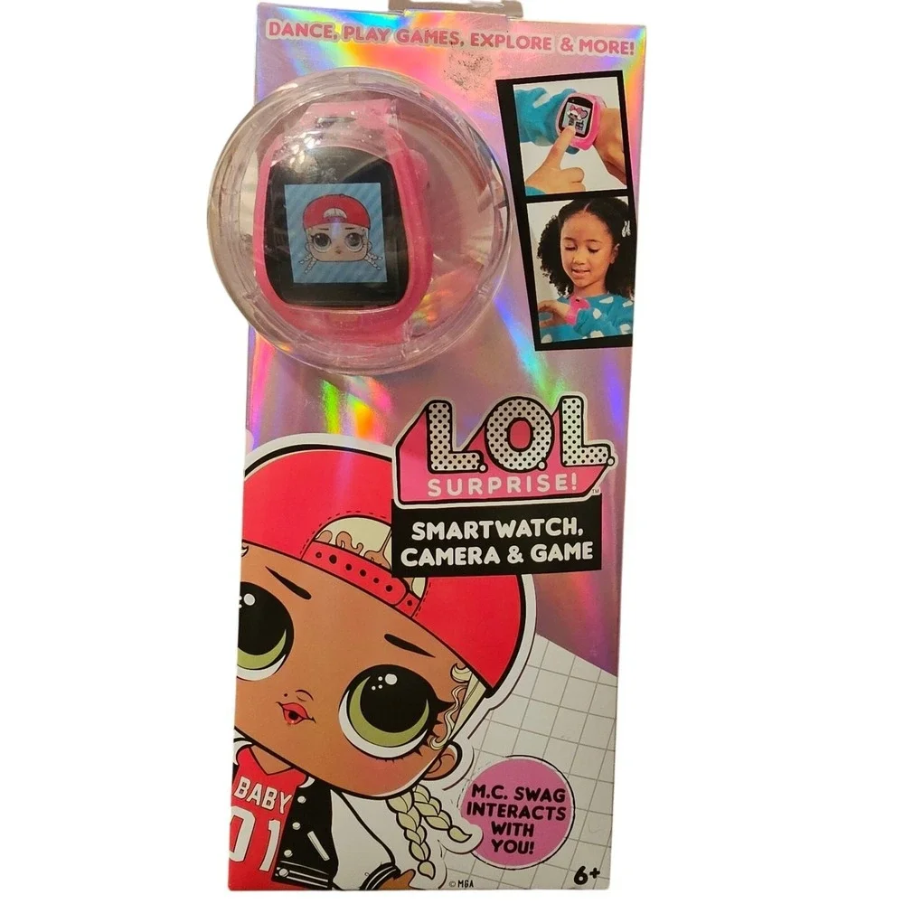 LOL Surprise Interactive Smart Watch‎ Camera Game Band Clip Stand Kids PINK