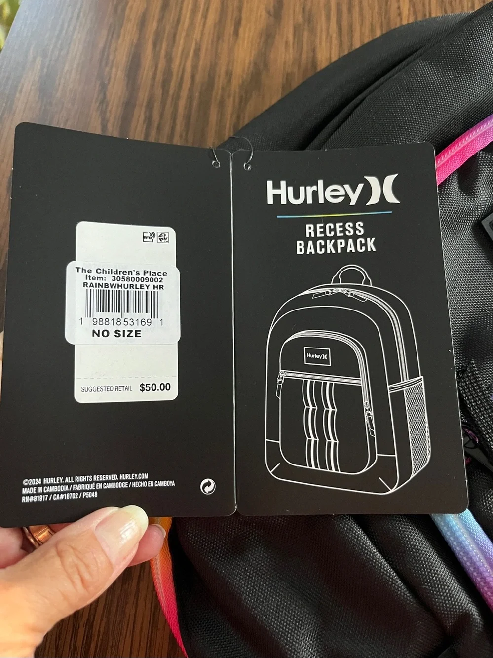 Hurley durable backpack