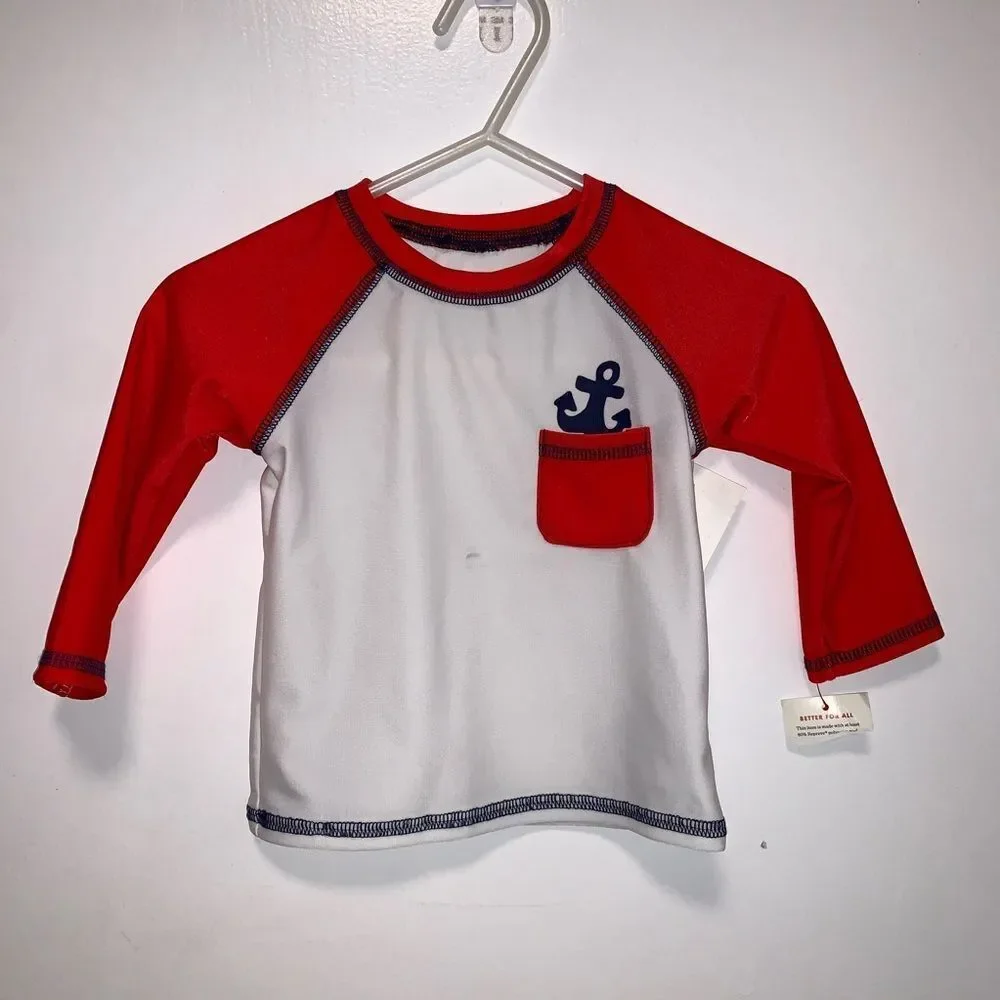 Cat‎ & Jack Rash Guard Top Baby Boy 3-6M