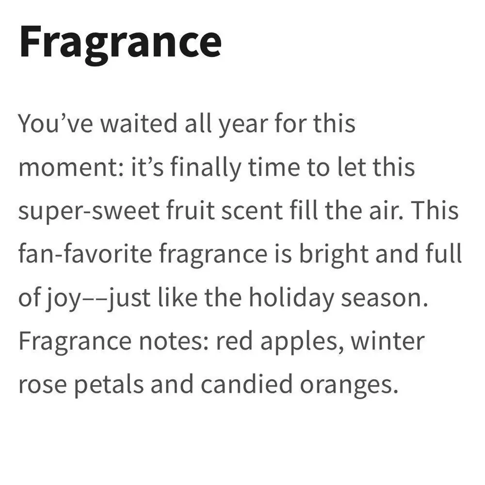 Bath & Body Works bbw winter