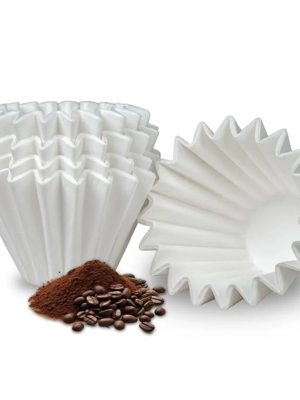 1-2 Cup Small Coffee Filters,100 Count Disposable Basket Coffee Filter Paper, Co