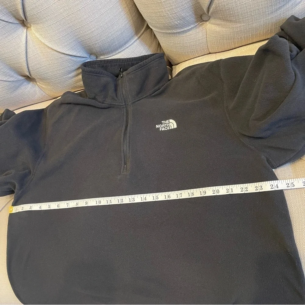 AL:  The North Face Shirt Men’s L Black Fleece Quarter 1/4 Zip Light weight