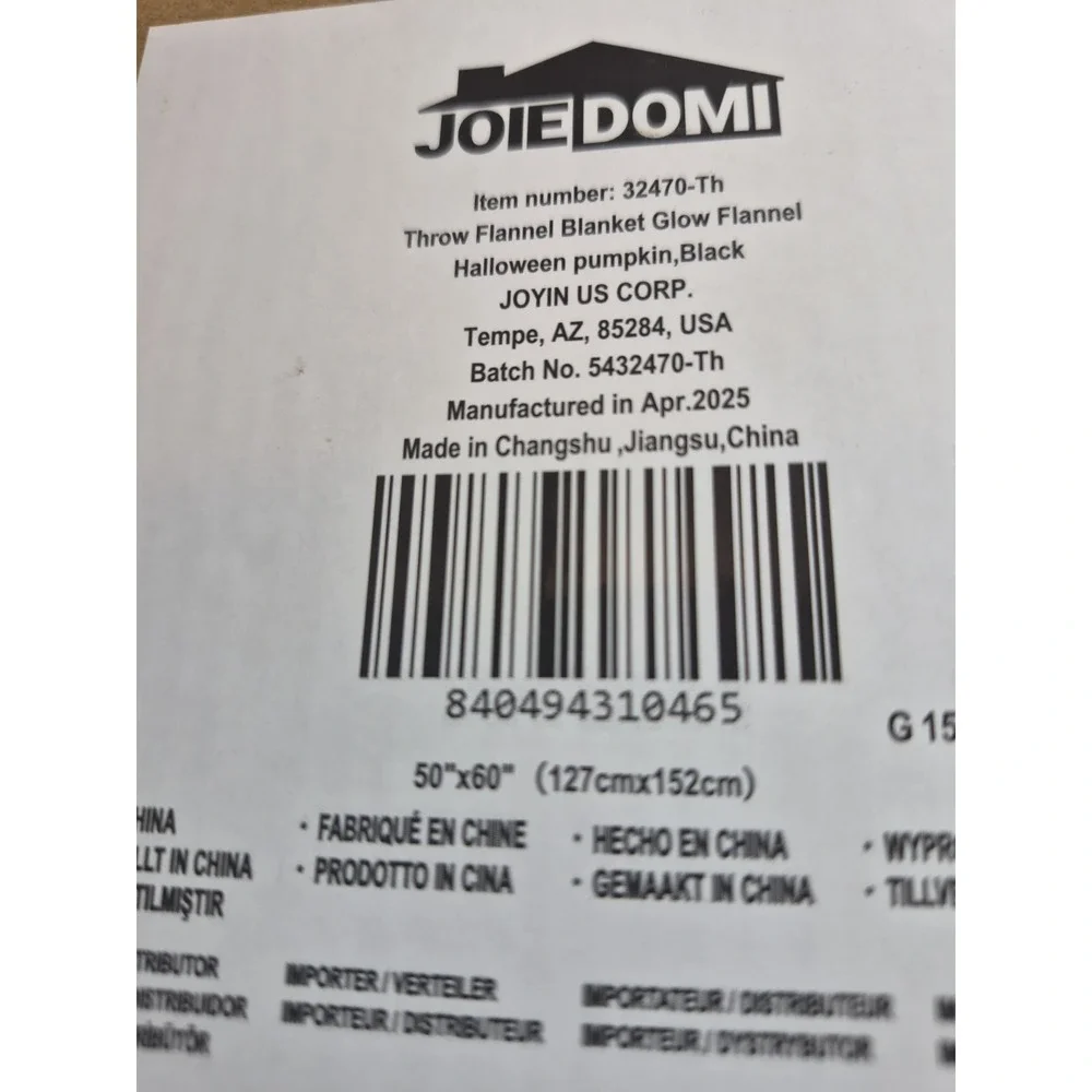 Joiedomi halloween throw