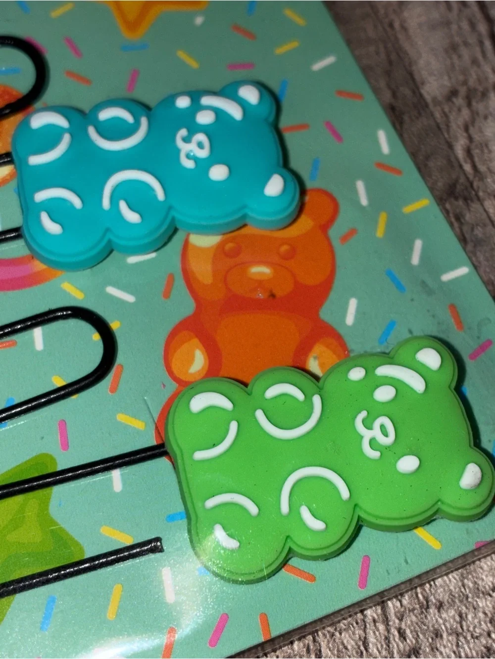 Gummy Bear Notebook Set w/Paper Clips