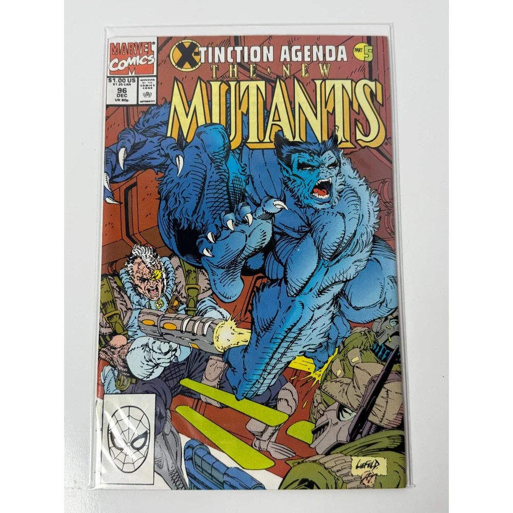 Marvel Comics The New Mutants 96 X-Tinction Agenda Part 5 Rob Liefeld Cover 1990
