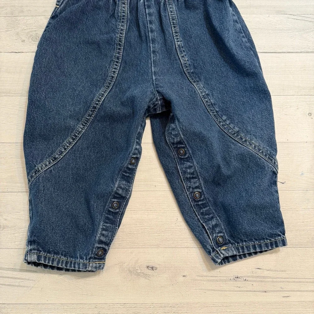 Oshkosh B'gosh vintage Pink Label‎ Bubble Overalls Size 3T Made in the USA