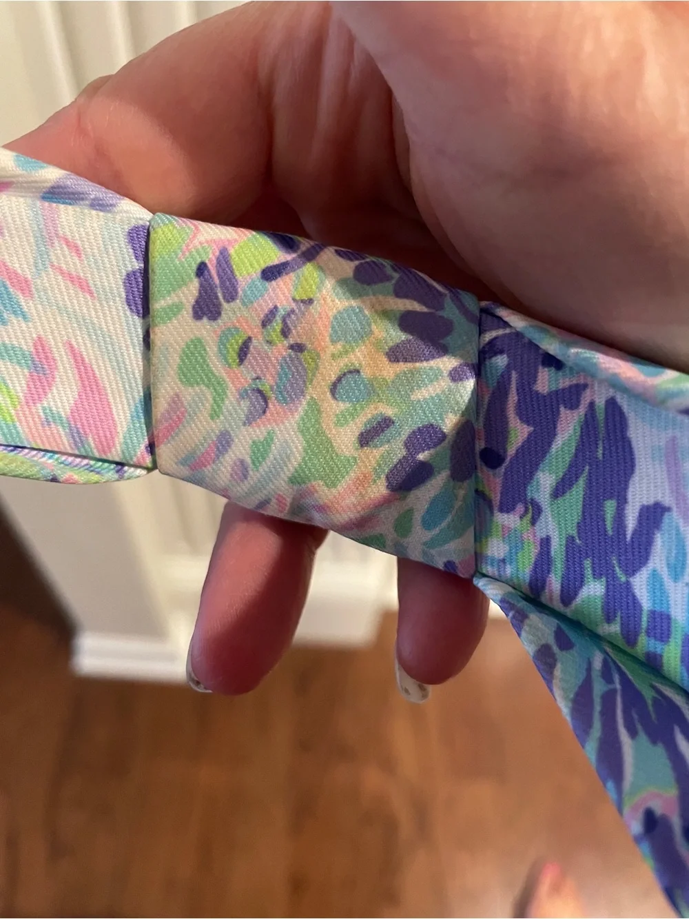 Lilly Pulitzer Pastel Floral Knot Headband in Pink Blue Green
