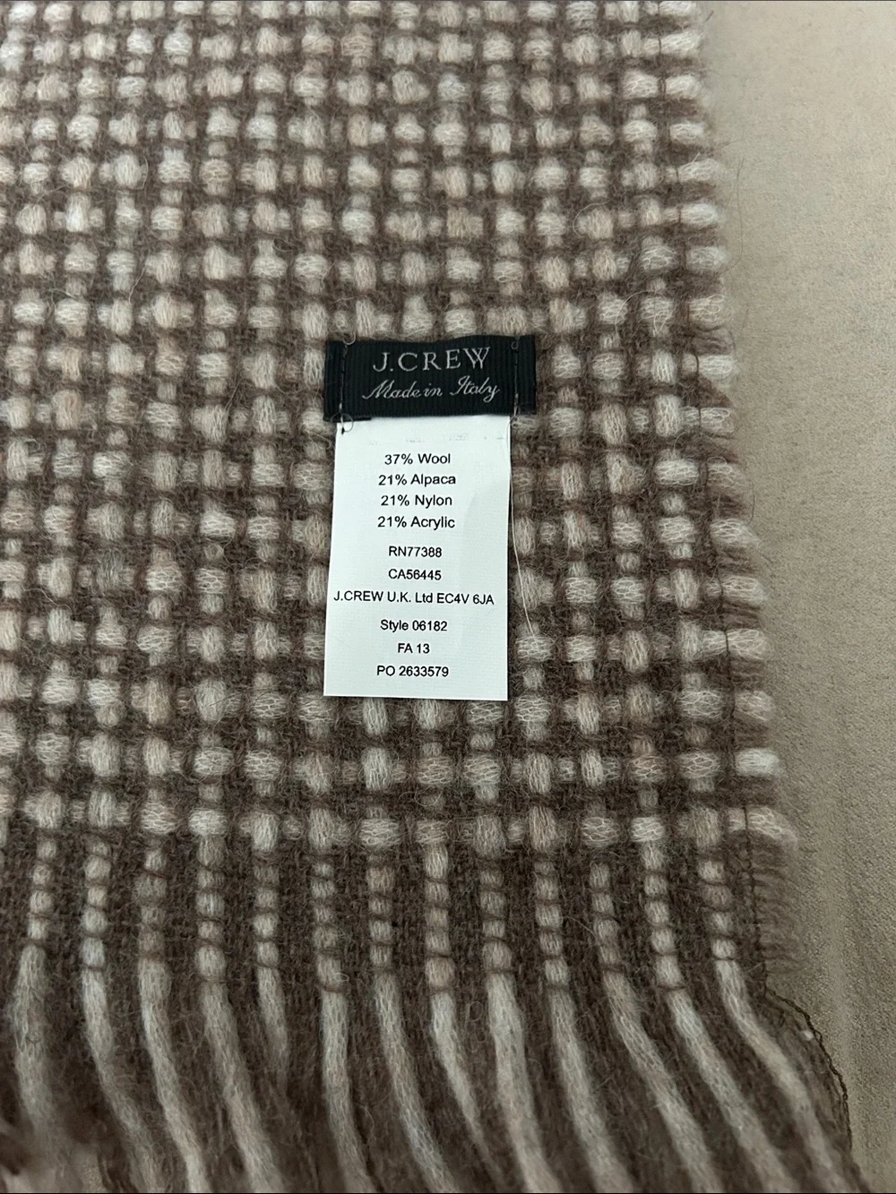 J. Crew cozy woven