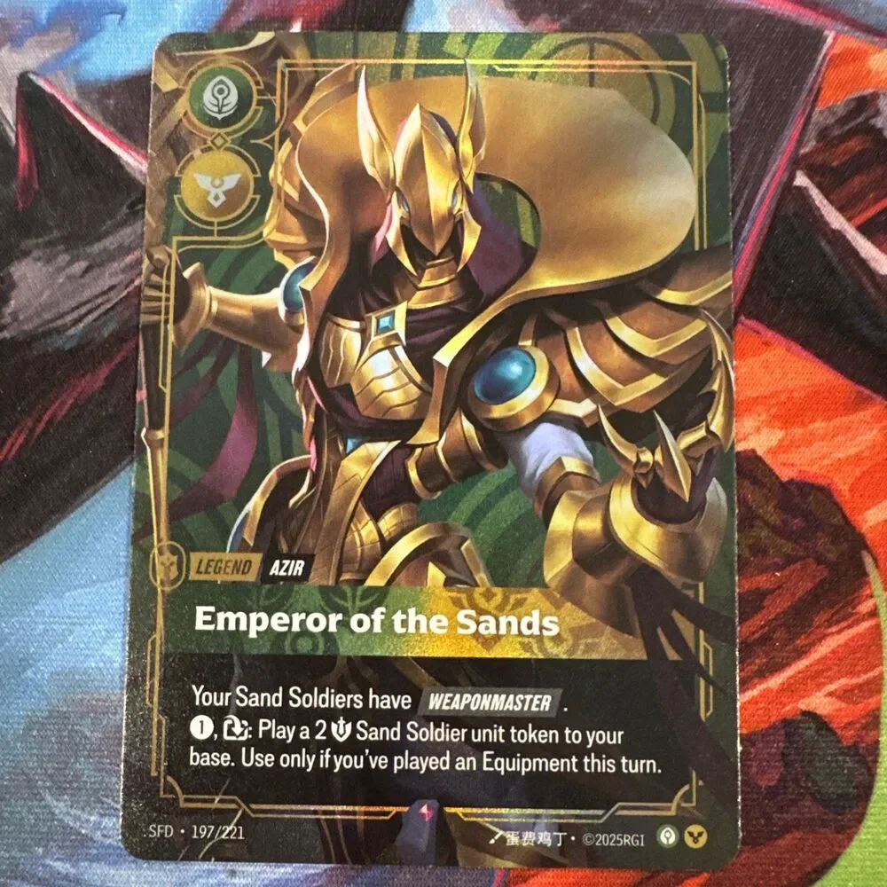Azir - Emperor of the Sands - 197/221 - Rare - Foil Spiritforged Riftbound