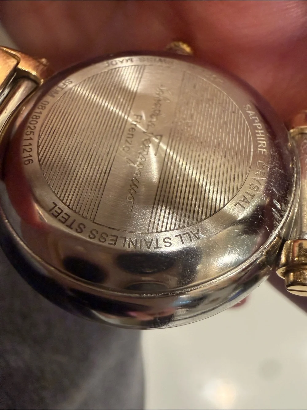 Salvatore Ferragamo Stainless Steel Two-Tone Backcase Watch - Silver & Gold