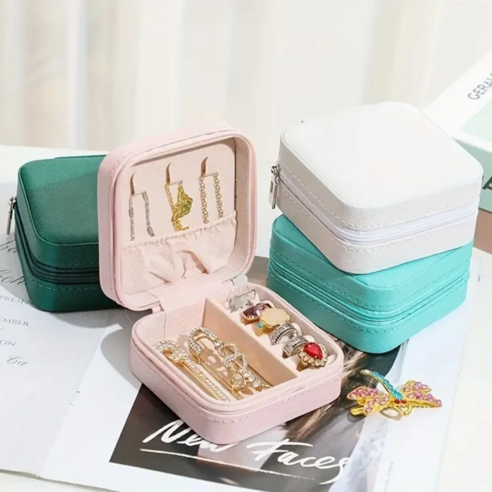 Travel Jewelry Box, Compact, Portable, Zip Secure NEW