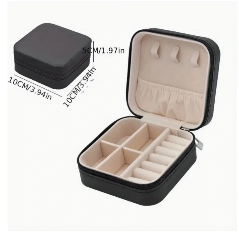 Travel Jewelry Box, Compact, Portable, Zip Secure NEW