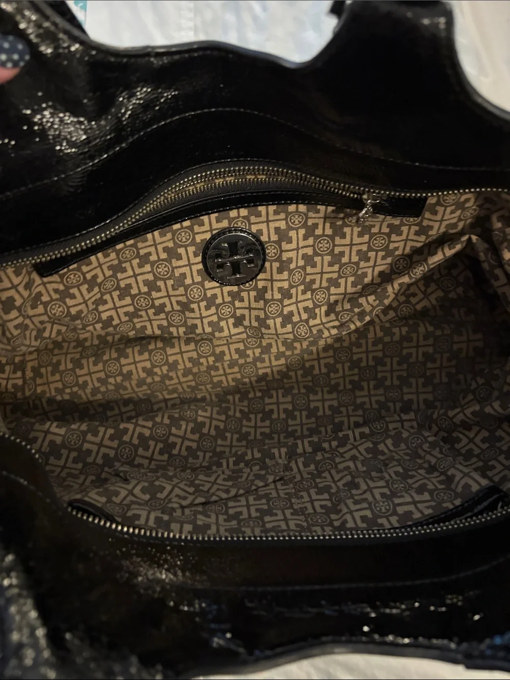 Tory Burch glossy black