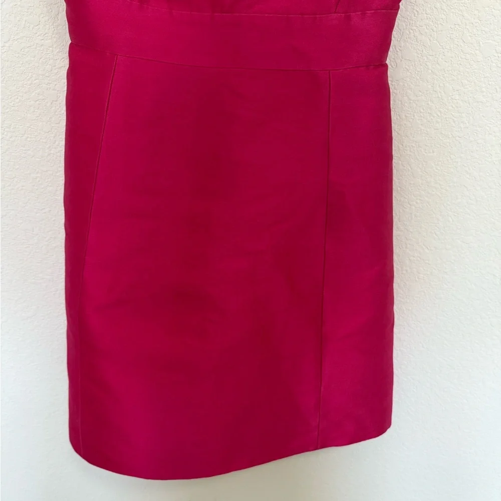 KATE SPADE Backless Mini Dress In Full Bloom Sweetheart Pink Cap Sleeve Size 4
