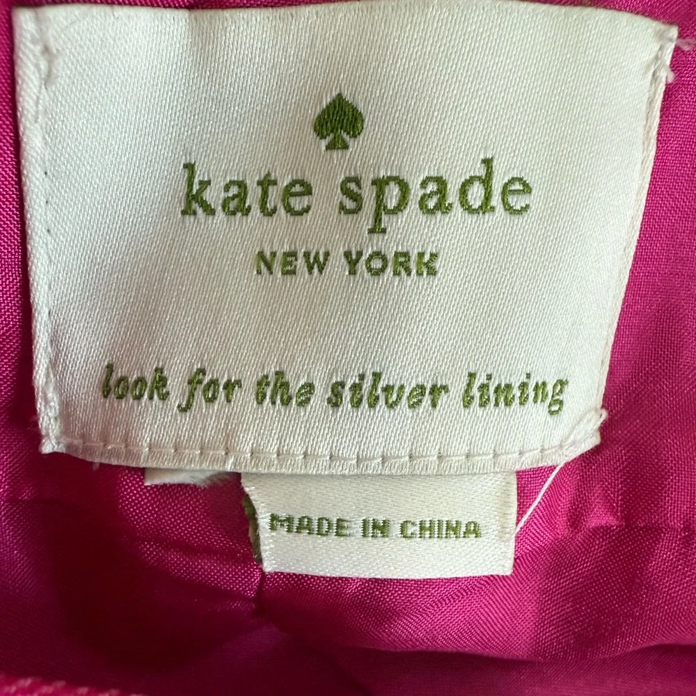 KATE SPADE Backless Mini Dress In Full Bloom Sweetheart Pink Cap Sleeve Size 4