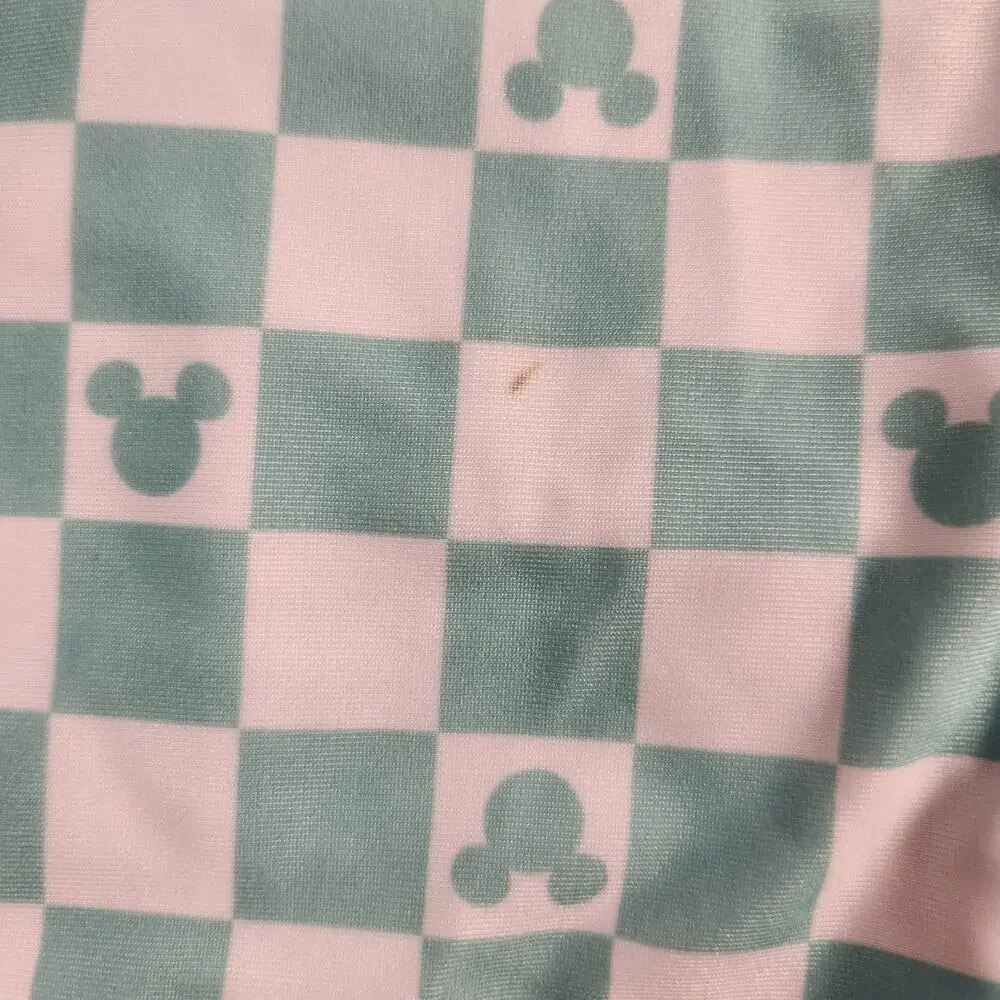 Disney Baby Mickey Mouse One-Piece Checkered Swimsuit - 6 months
